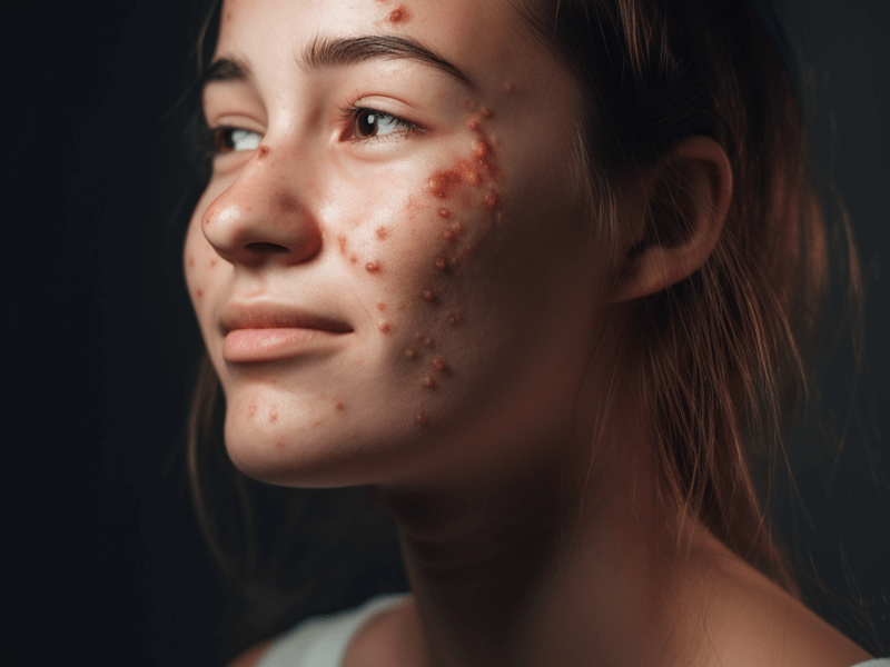 What do acne look like?