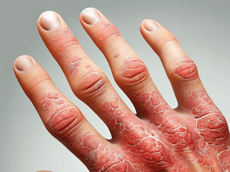 psoriasis hand