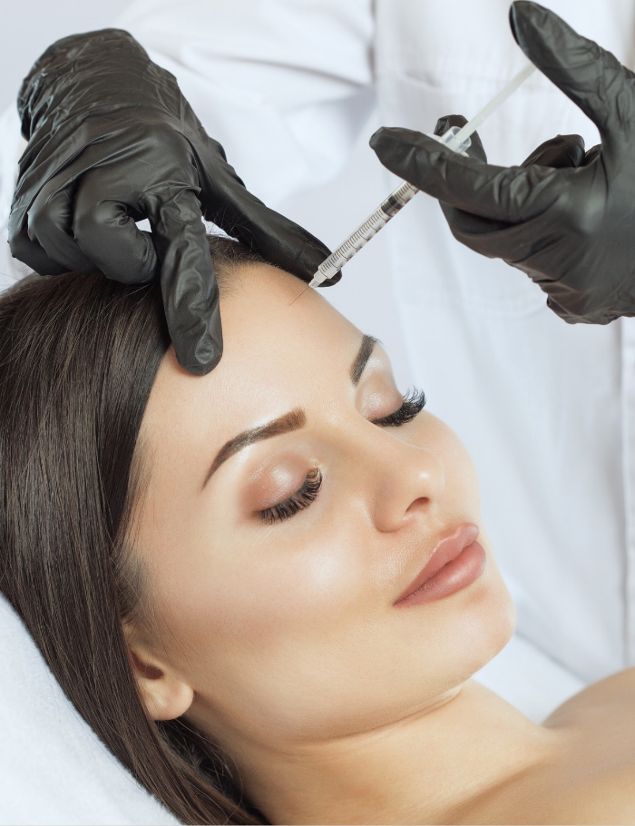 doing prp at fore head