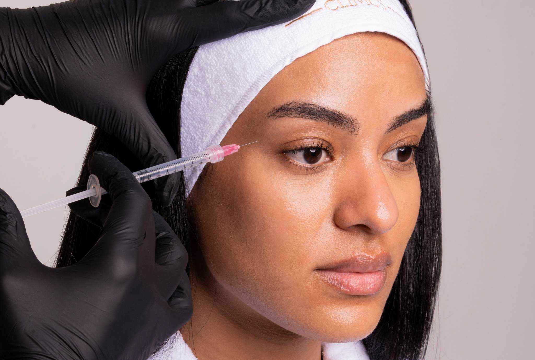 lady doing prp treatment